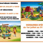 Horaires d’été et info fermeture