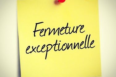 FERMETURE EXCEPTIONNELLE LE MARDI 14 JANVIER DE 17H A 18H30
