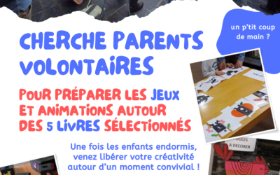 Le Prix Littéraire des Maternelles cherche des bénévoles !
