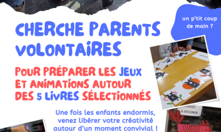 Le Prix Littéraire des Maternelles cherche des bénévoles !