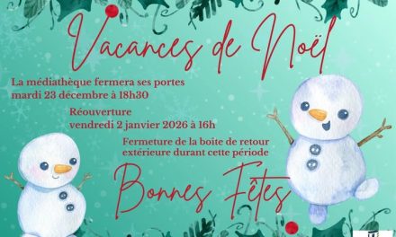 FERMETURE DE FIN D’ANNEE