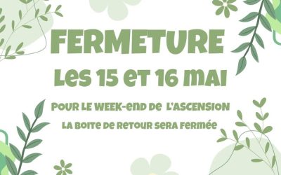 Fermeture de la médiathèque les 15 et 16 mai