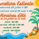 Horaires d&rsquo;été et fermeture estivale